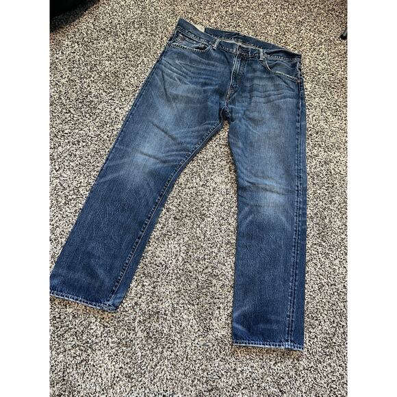 Polo Ralph Lauren Mens 36x31 Dark Wash Denim Relaxed Straight - Picture 4 of 12
